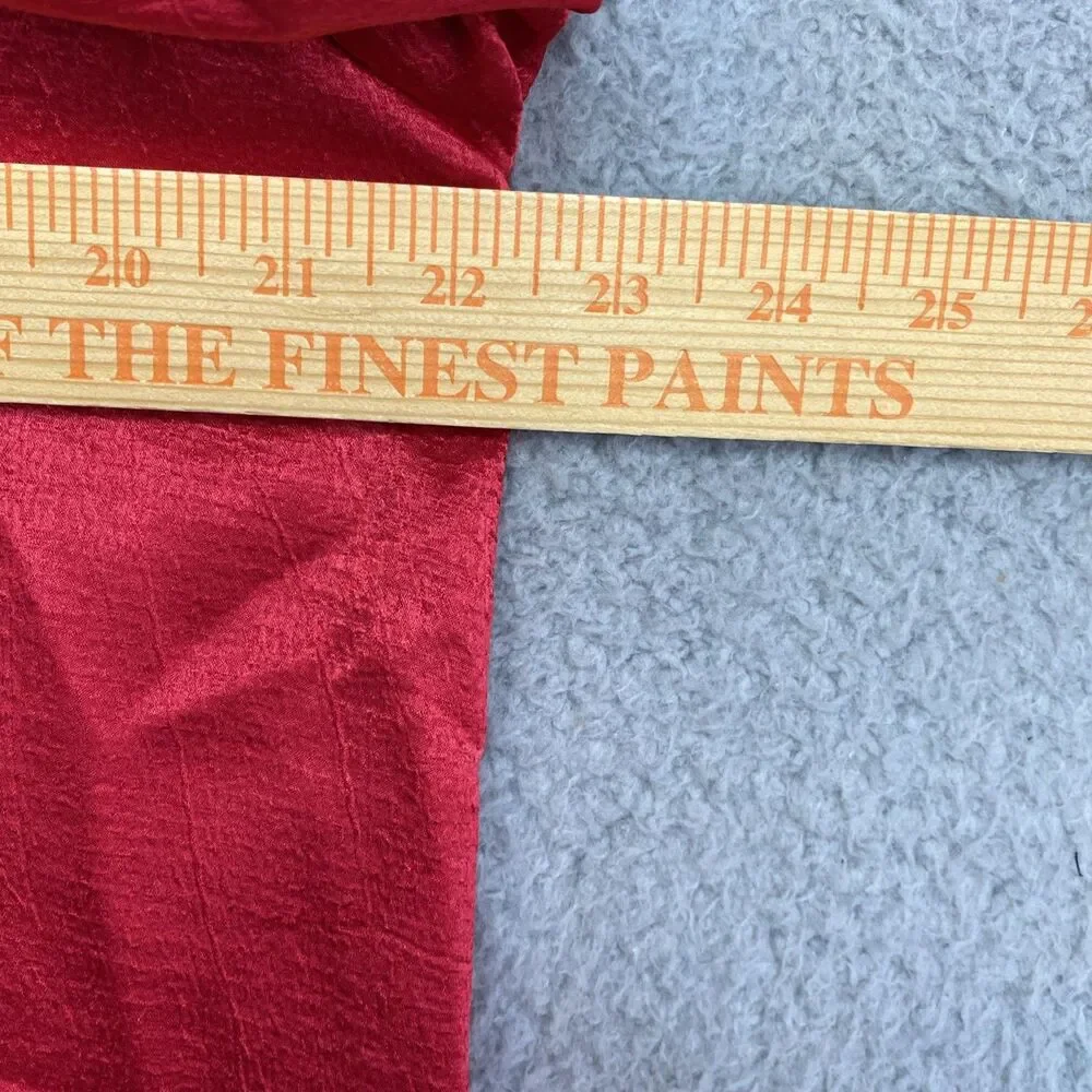 Vintage Victoria’s Secret Gold Label Red Pajama Set L/S Satin Pants Sz Large